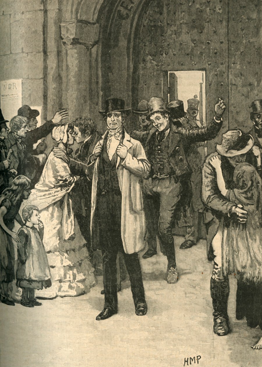 İrlandalı mahkumlar Lord Mulgraves ilerlemesi sırasında serbest bırakıldı, 1836 c1890. by Unbekannt
