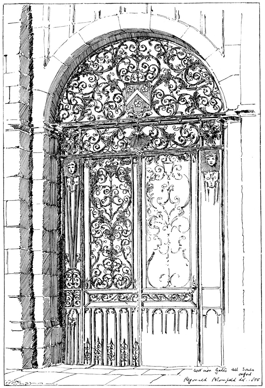 Demir Kapılar Tüm Ruhlar, Oxford, 1899 by Unbekannt