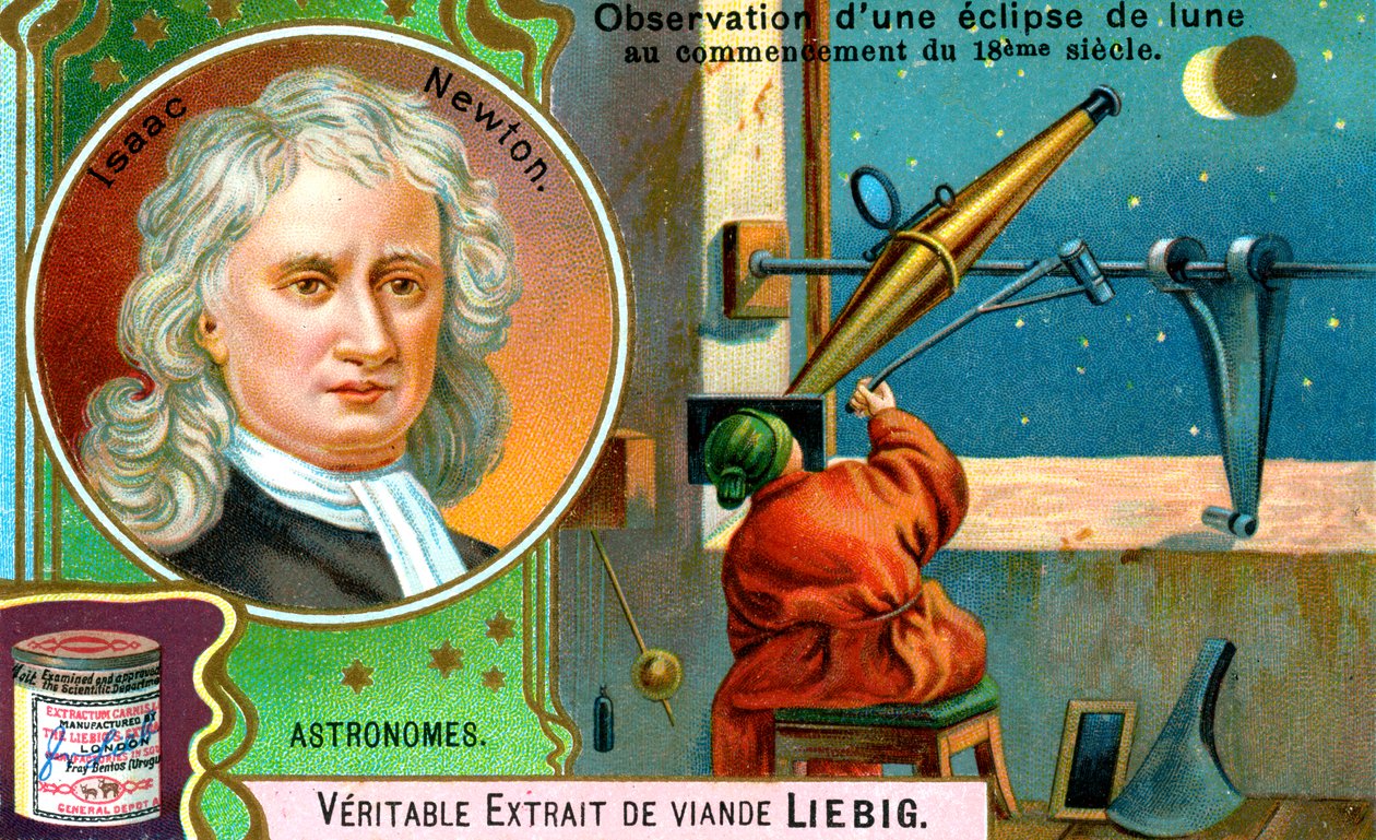 Isaac Newton, İngiliz matematikçi, astronom ve fizikçi, c1900 by Unbekannt