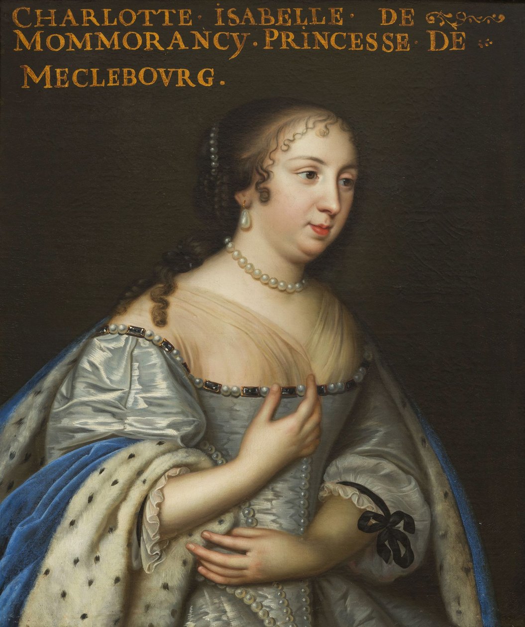 Isabelle Angélique de Montmorency 1627-1695, Mecklenburg-Schwerin Düşesi, yaklaşık 1665. by Unbekannt