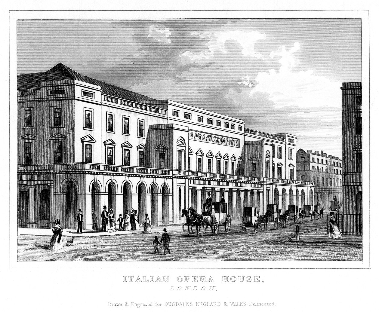 İtalyan Opera Binası, Haymarket, Westminster, Londra, 18. yüzyılın sonu - 19. yüzyılın başı by Unbekannt