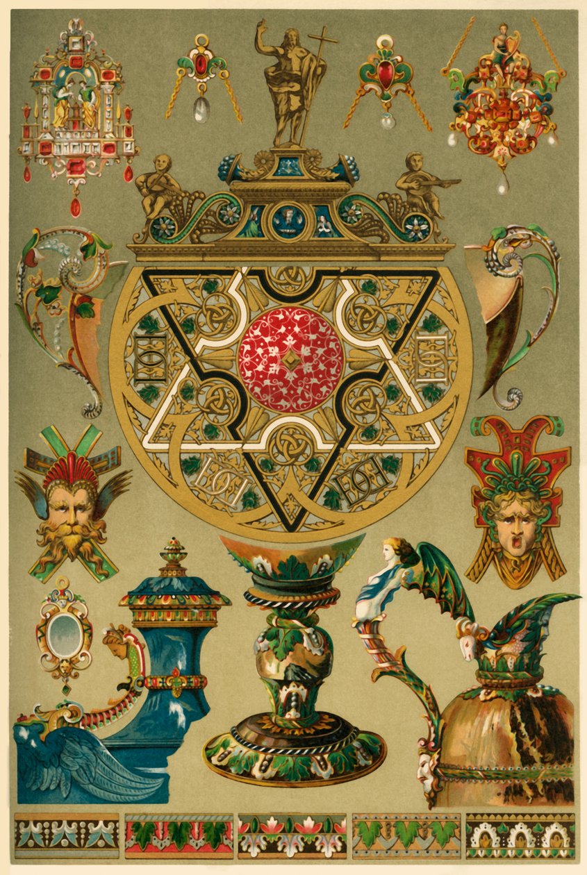 İtalyan Rönesansı, değerli metaller ve emaye, 1898. by Unbekannt