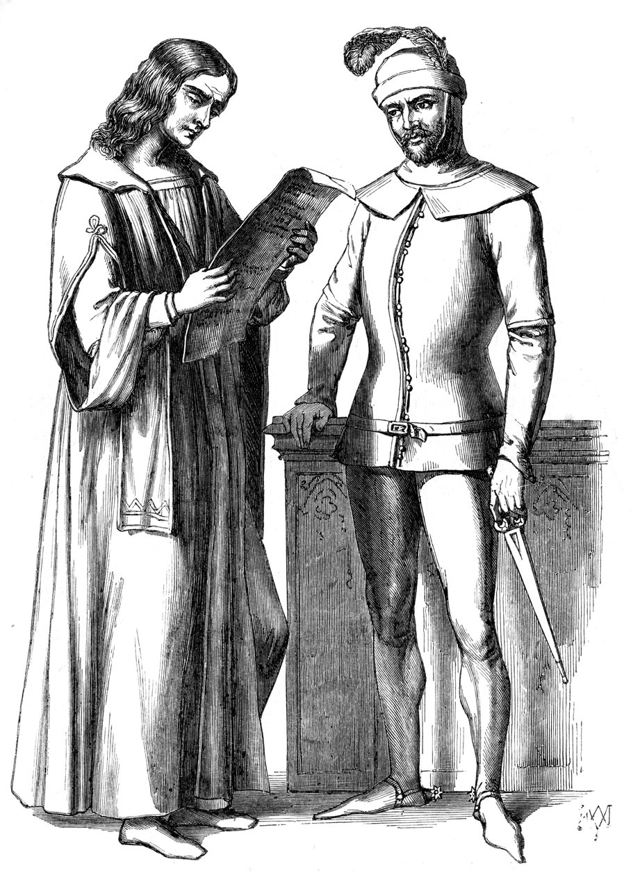 15. yüzyıl 1849 İtalyan kostümleri by Unbekannt