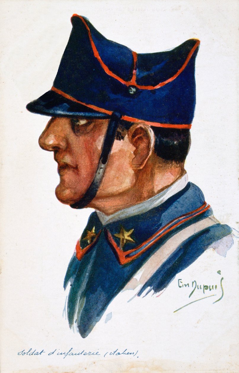 İtalyan piyade askeri, 1914-1918 by Unbekannt