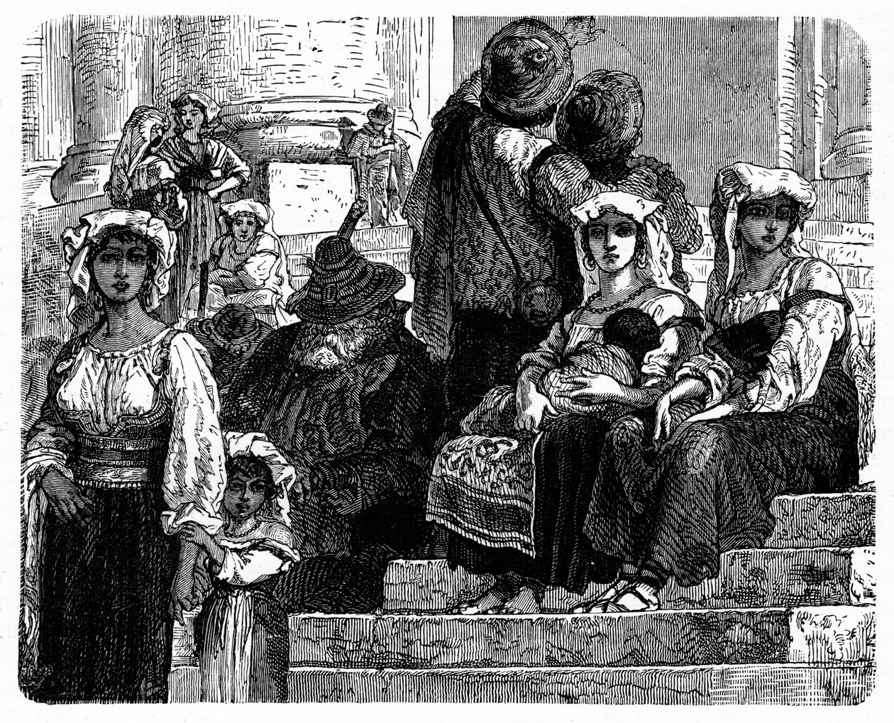 İtalyan köylüler, c1890 by Unbekannt