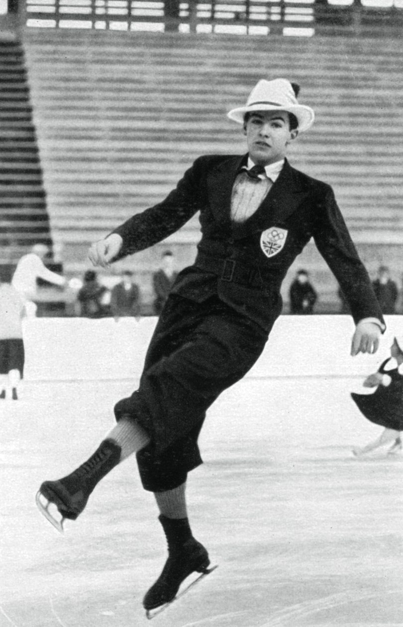 Jack Dunn, İngiliz patenci, Kış Olimpiyatları, Garmisch-Partenkirchen, Almanya, 1936 by Unbekannt