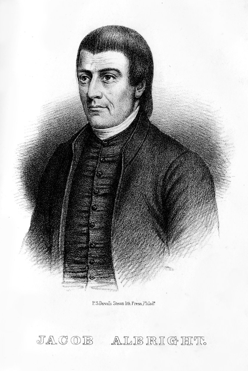 Jacob Albright, Amerikalı Hristiyan lider, 1854 by Unbekannt