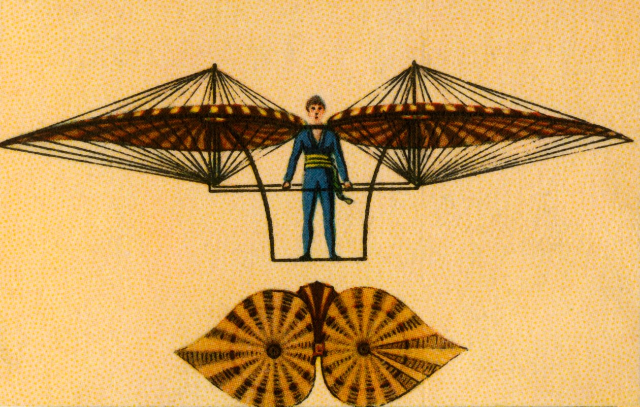Jacob Degens uçan makine, 1808, 1932. by Unbekannt
