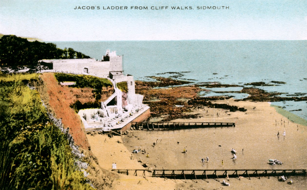 Jacobs Merdiveni, 20. yüzyılın başlarında Cliff Walks, Sidmouth, Devon