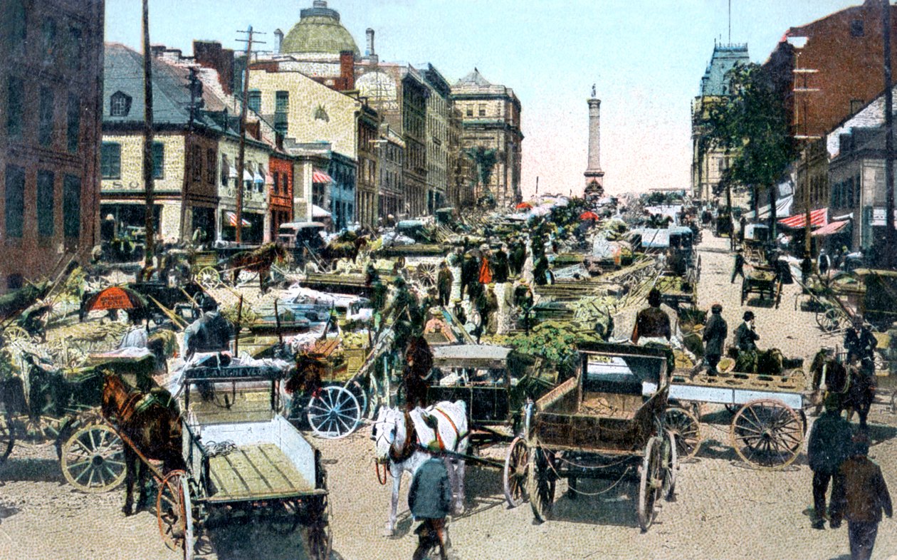 Jacques Cartier Pazarı, Montreal, Kanada, c1900s by Unbekannt