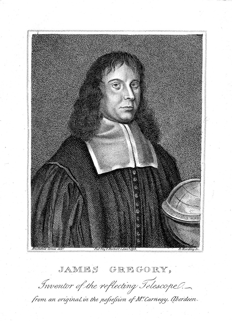 James Gregory, 17. yüzyıl İskoç matematikçisi ve astronomu by Unbekannt