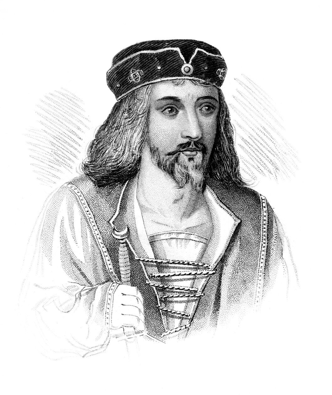 James I, İskoçya Kralı, c1850 by Unbekannt
