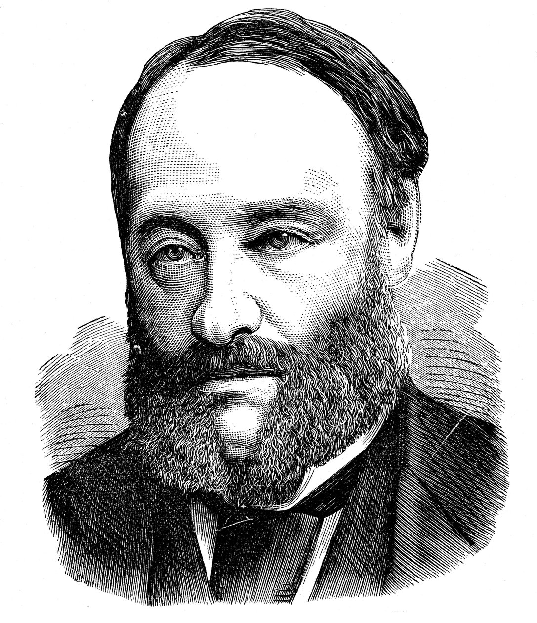 James Prescott Joule, İngiliz fizikçi, 1875 by Unbekannt
