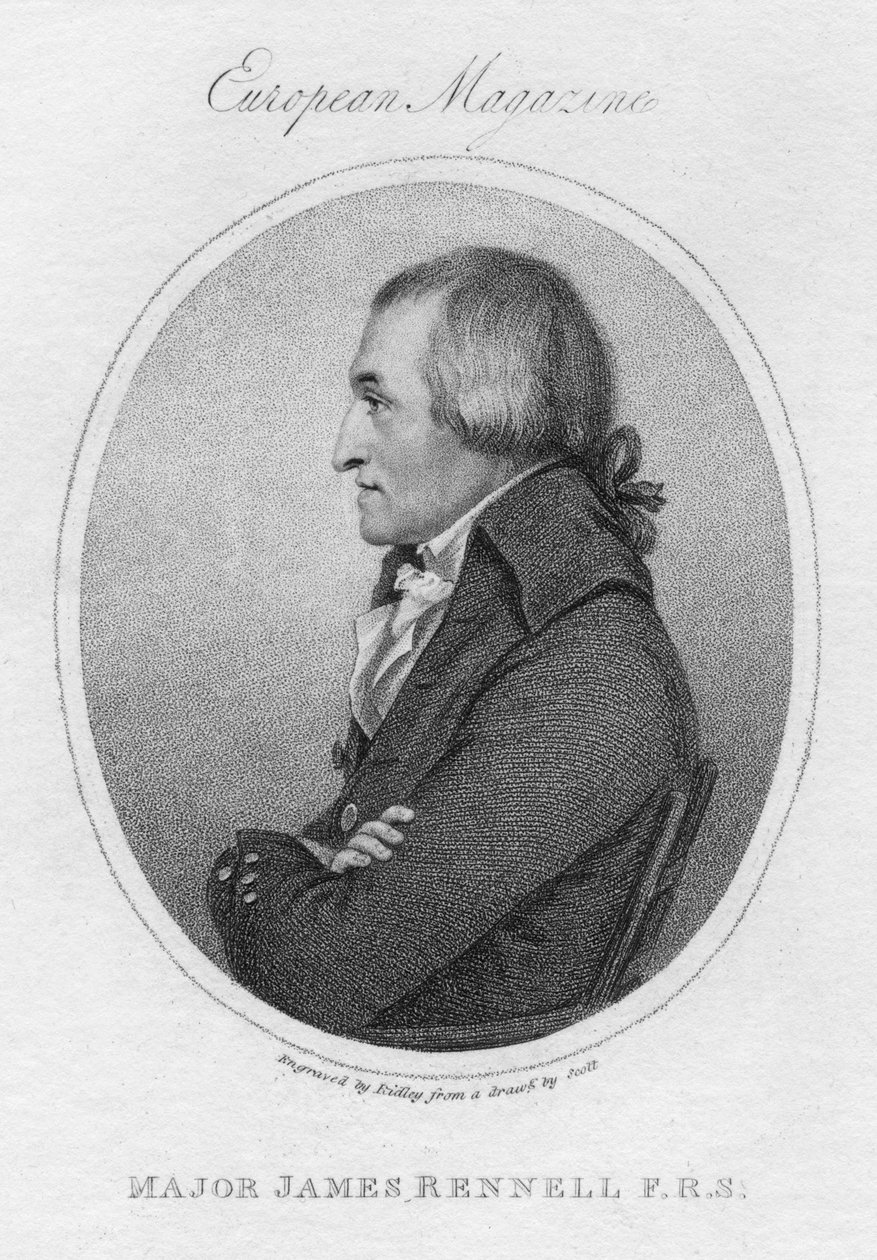 James Rennell, İngiliz coğrafyacı, 1802 by Unbekannt