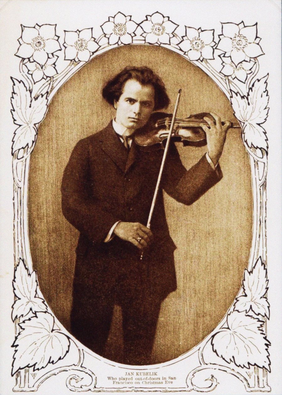 Jan Kubelik Noel arifesinde San Francisco'da oynuyor, 1912, 1912 by Unbekannt