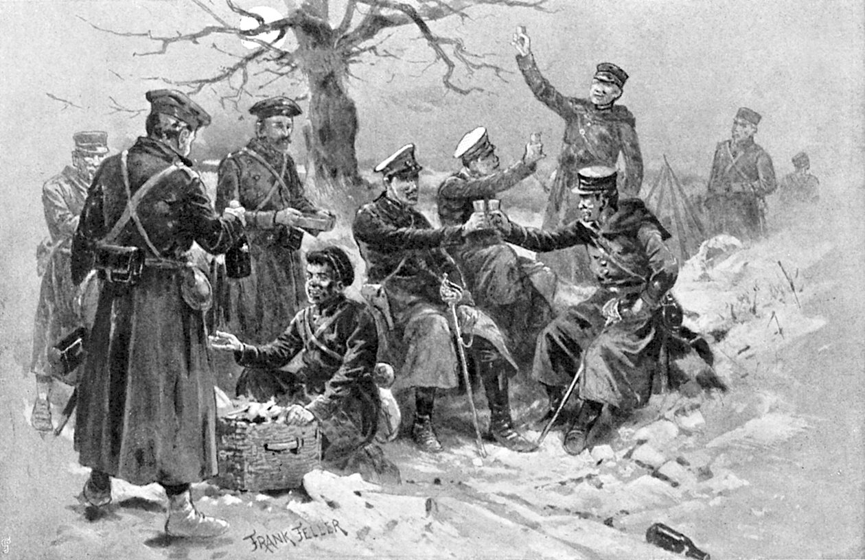 Japon ve Rus askerleri kardeşlik, Rus-Japon Savaşı, 1904-5 by Unbekannt