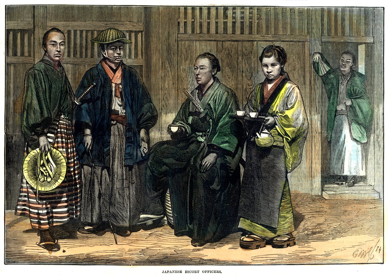 Japon eskort subayları, 1874 by Unbekannt