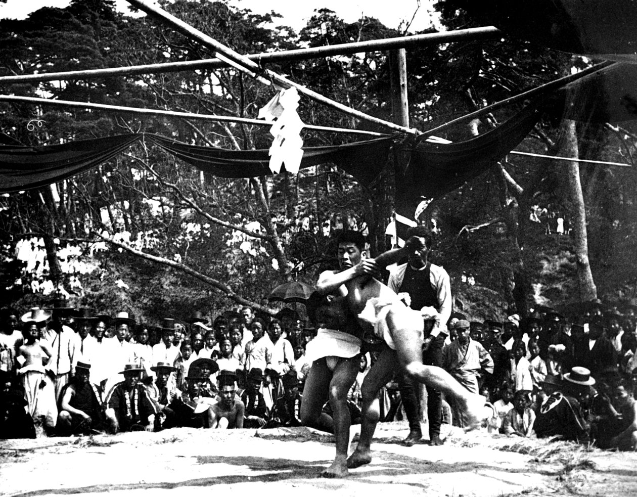 Japon sumo güreşi, Kore, 1900 by Unbekannt