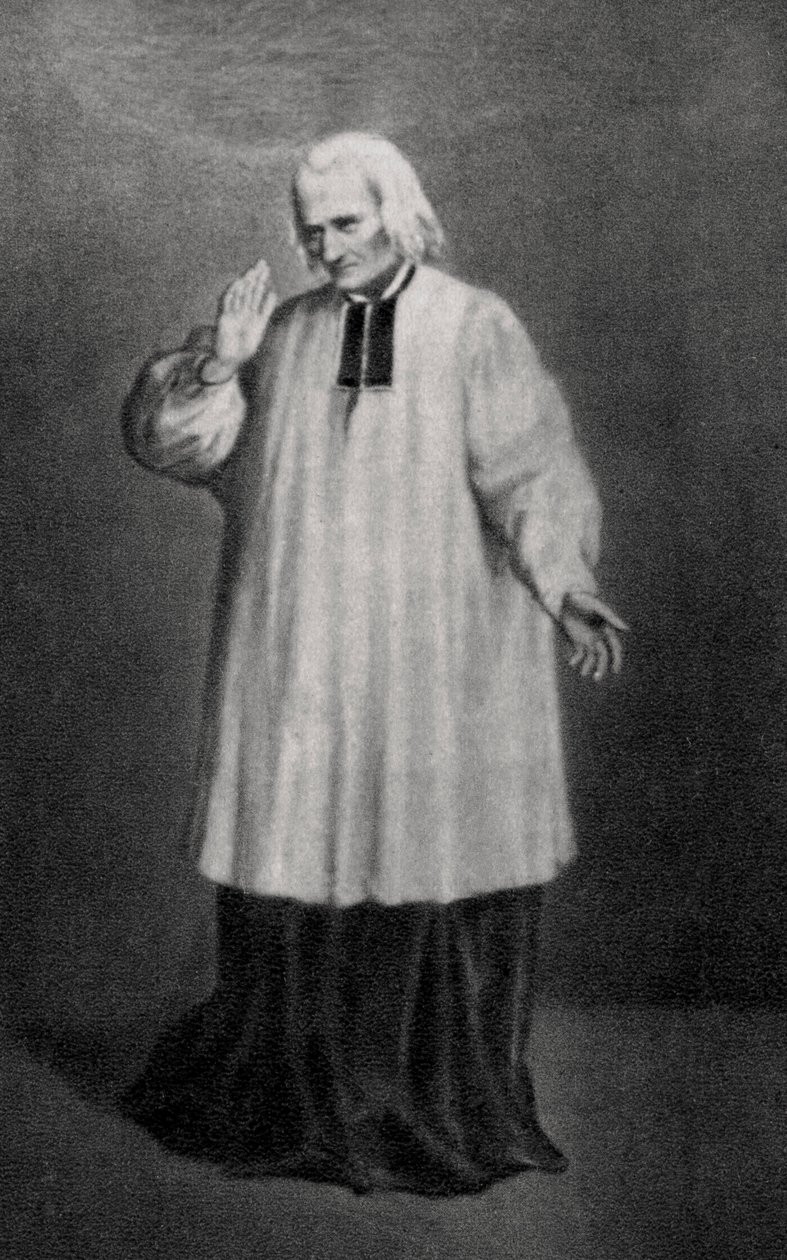 Jean-Marie Vianney, Cure dArs, Fransız rahip, 1858 by Unbekannt