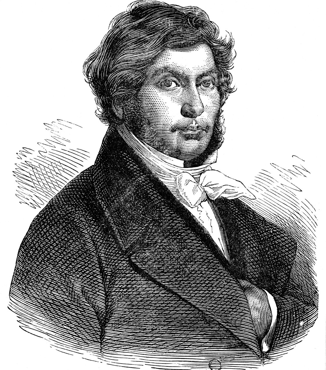 Jean Francois Champollion, Fransız tarihçi, dilbilimci ve Mısırbilimci, 19. yüzyıl by Unbekannt