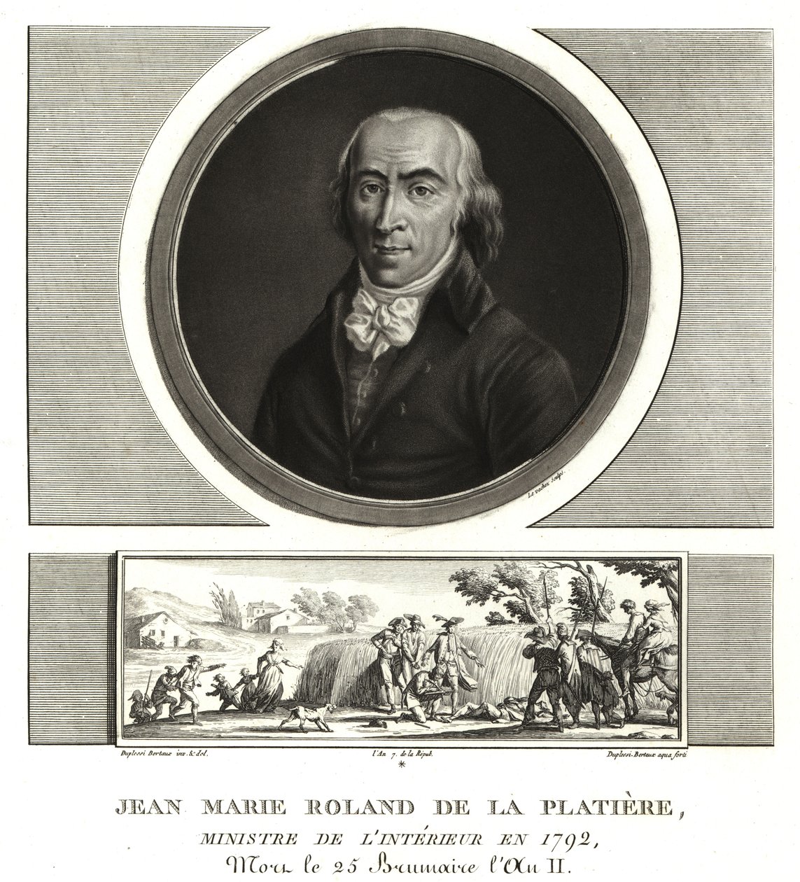 Jean Marie Roland de la Platiere, İçişleri Bakanı by Unbekannt