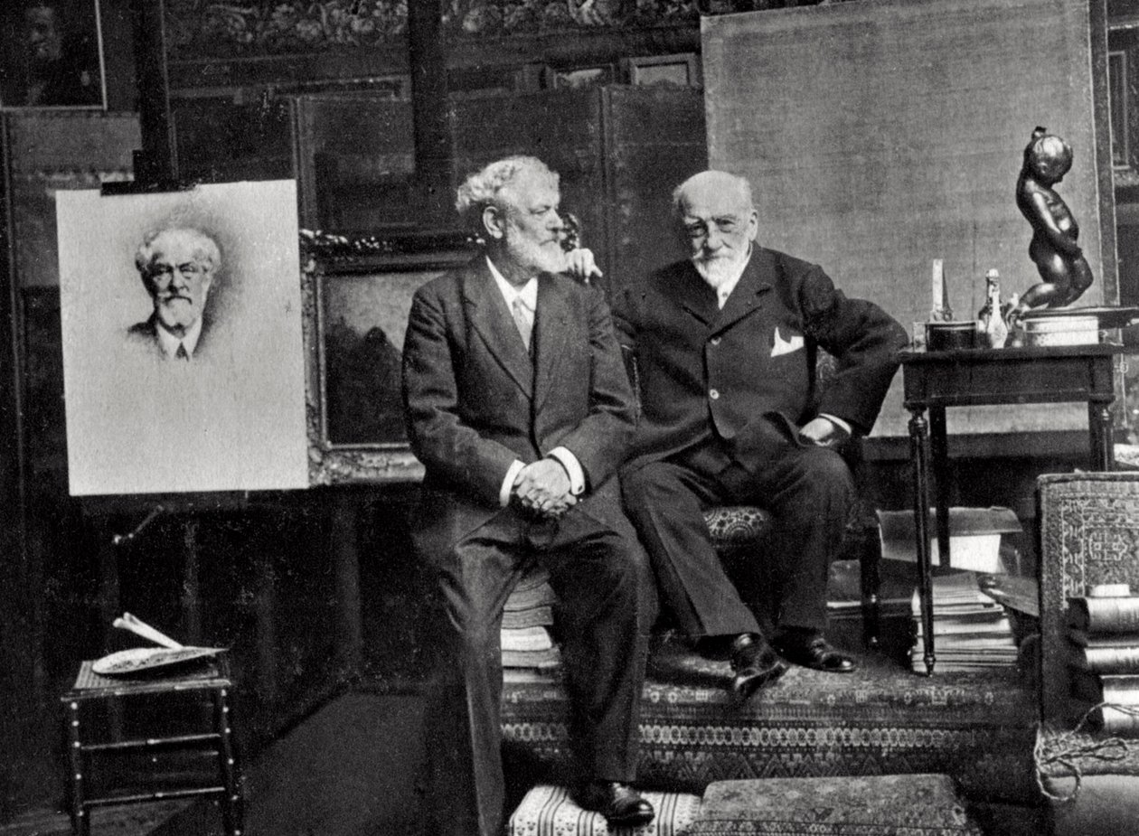 Jean Richepin, Fransız şair, oyun yazarı ve romancı ve Leon Bonnat, Fransız sanatçı, 1901 by Unbekannt