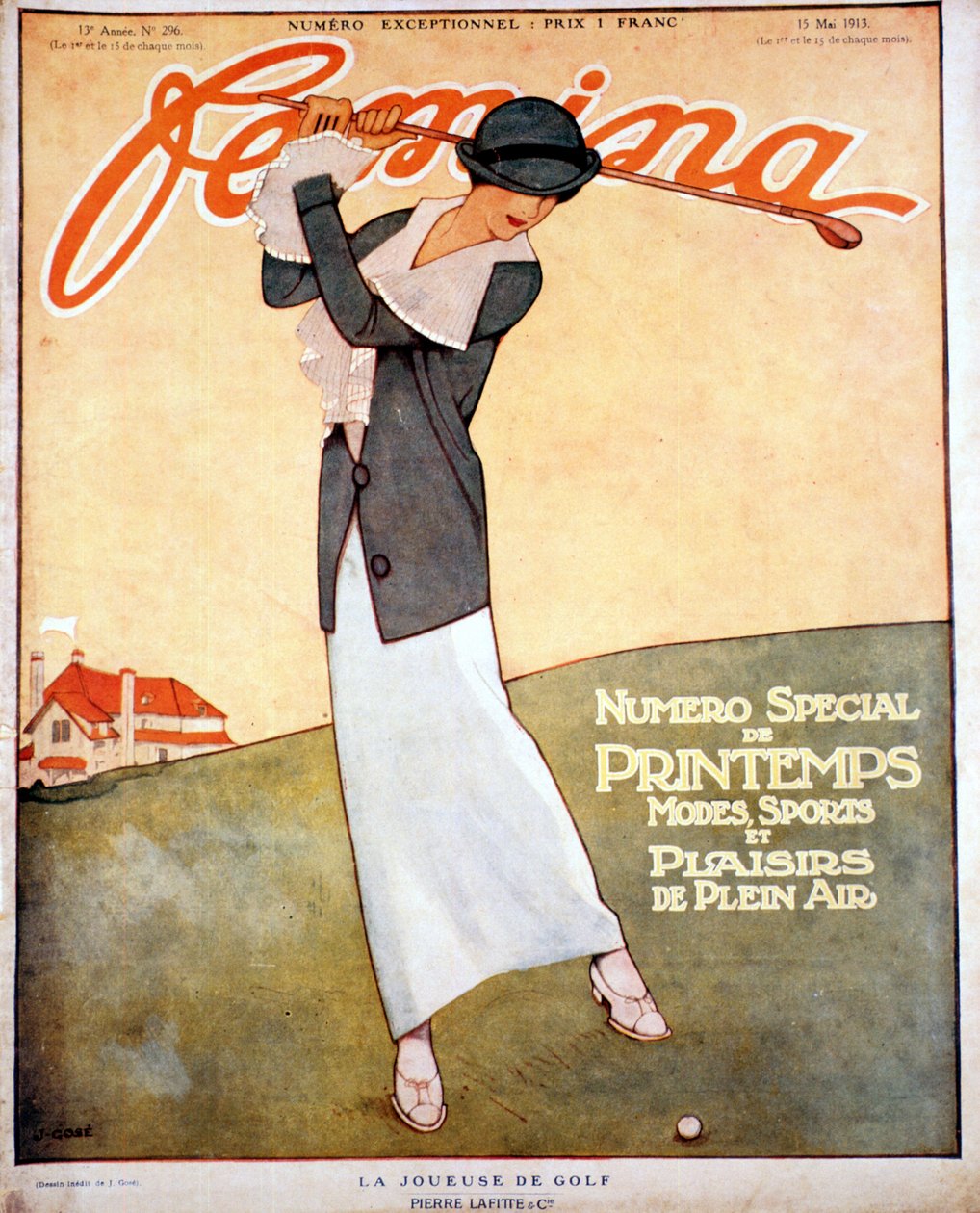 Jemima, dergi kapağı, Fransızca, Mayıs 1913 by Unbekannt