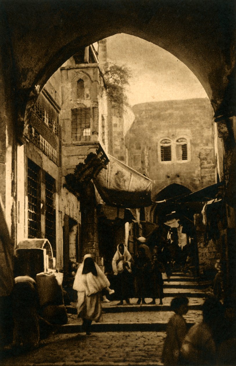 Kudüs - David Caddesi, c1918-c1939. by Unbekannt