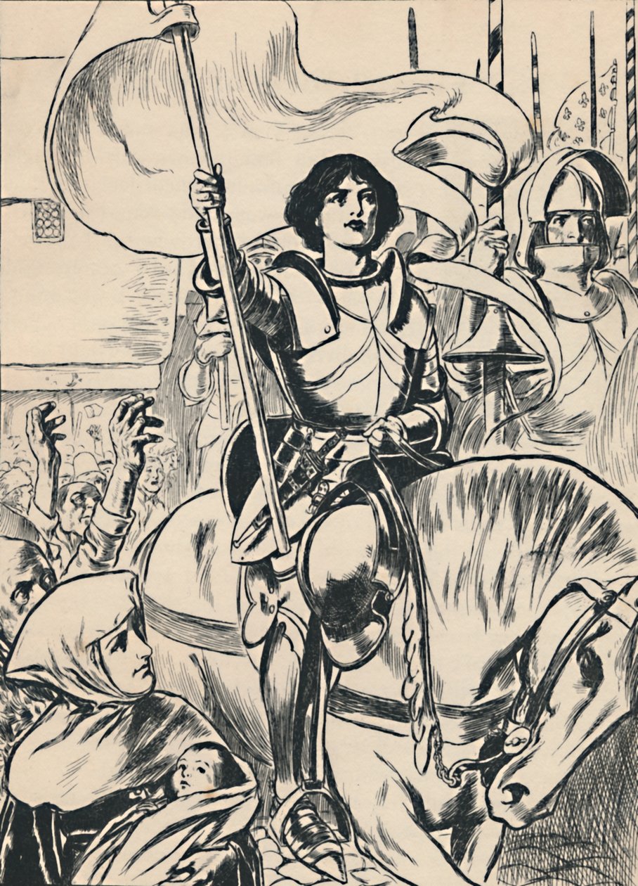Ordunun başında Joan, c1907 by Unbekannt