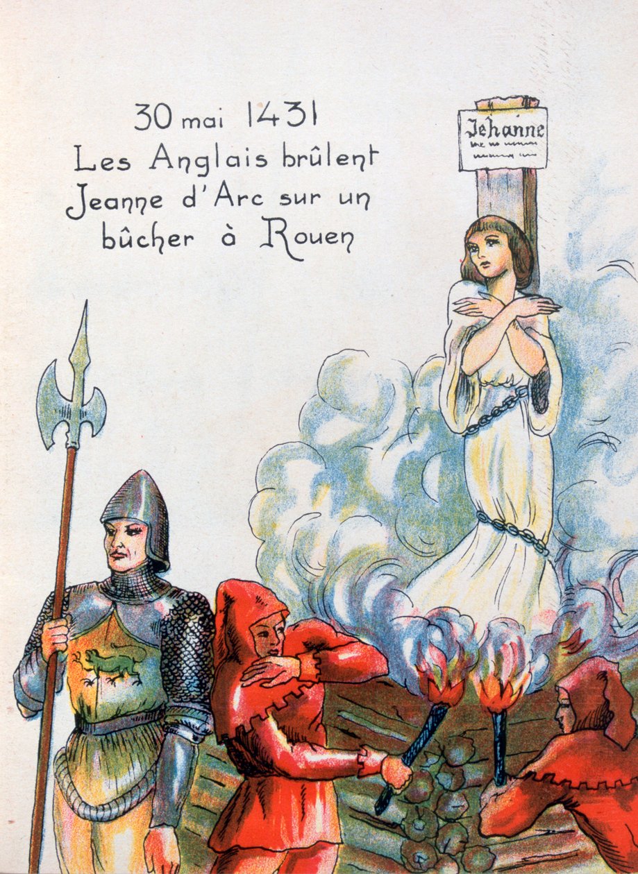 Joan of Arc İngilizler tarafından idam edildi, 30 Mayıs 1431 20. yüzyıl by Unbekannt