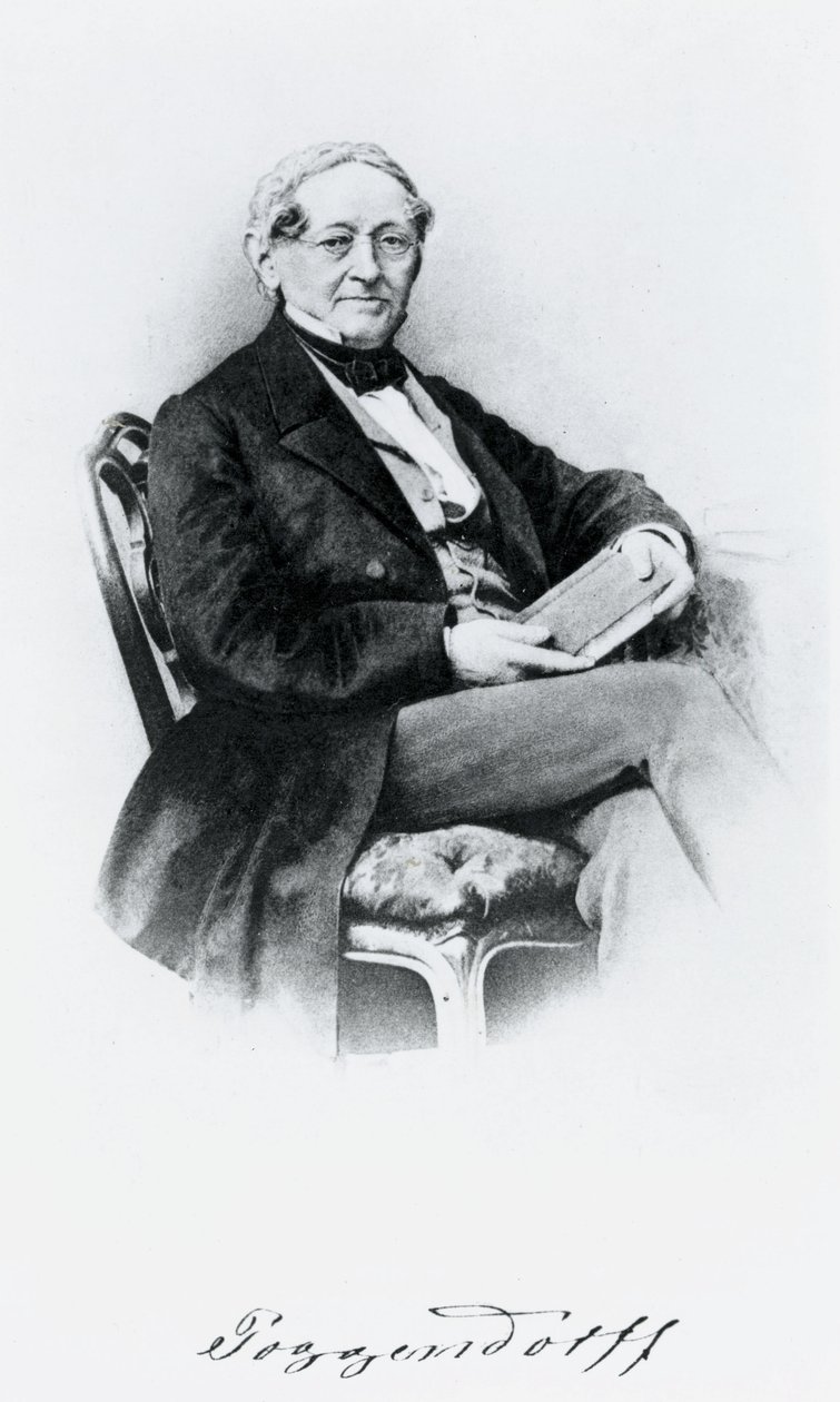 Johann Christian Poggendorf, Alman fizikçi, 19. yüzyılın ortalarında by Unbekannt