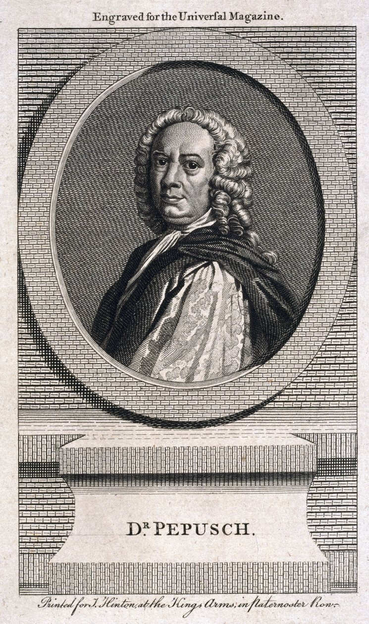 Johann Christoph Pepusch, Alman besteci ve müzik teorisyeni, c 1725 by Unbekannt