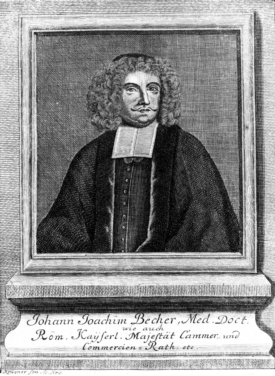 Johann Joachim Becher, Alman doktor ve kimyager, 1670