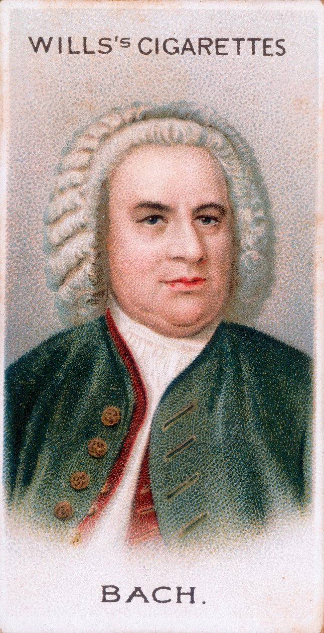 Johann Sebastian Bach 1685-1750, Alman besteci ve orgcu, 1912 by Unbekannt