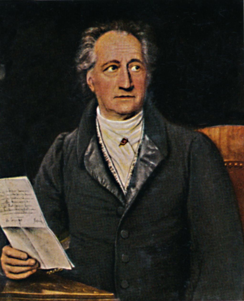 Johann Wolfgang von Goethe 1749-1832. - J.K. tarafından yapılan boyama Stiger, 1934. by Unbekannt