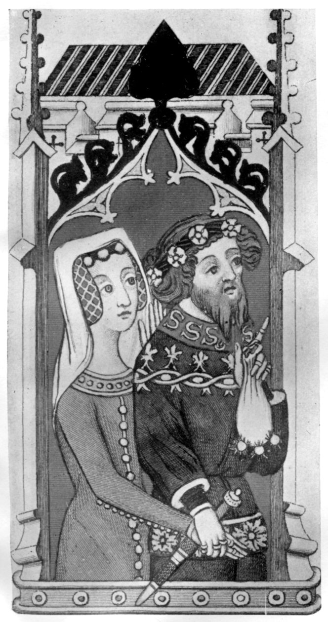 Johannes Gyniford ve karısı, 14. yüzyılın sonları, 1910 by Unbekannt