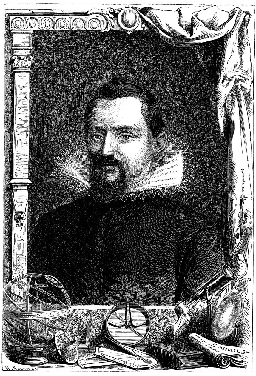 Johannes Kepler, Alman gökbilimci, c1600, c1870 by Unbekannt