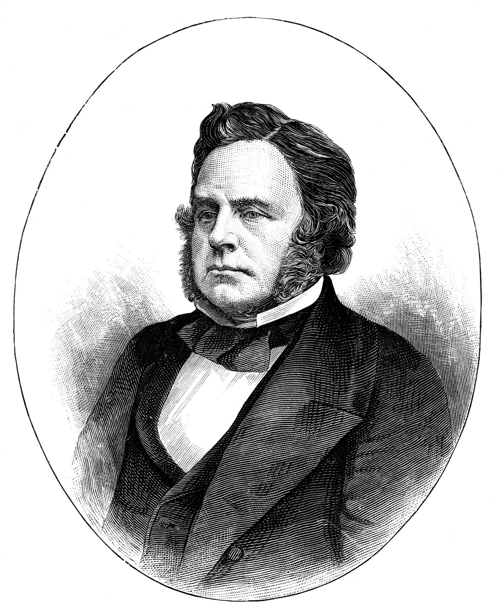 John Bright, İngiliz Radikal ve Liberal devlet adamı, 1857, c1888 by Unbekannt