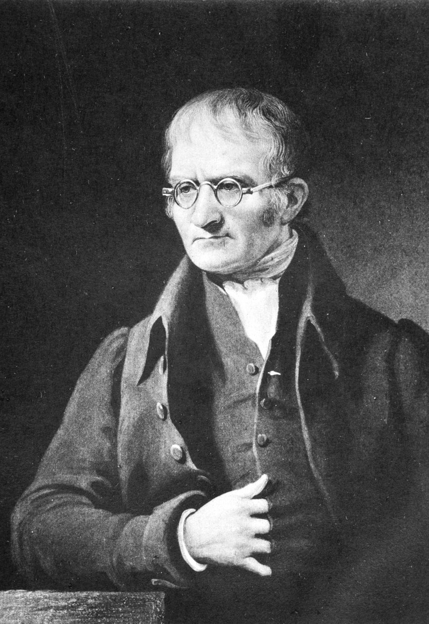 John Dalton, İngiliz kimyager, c1834 1902 by Unbekannt