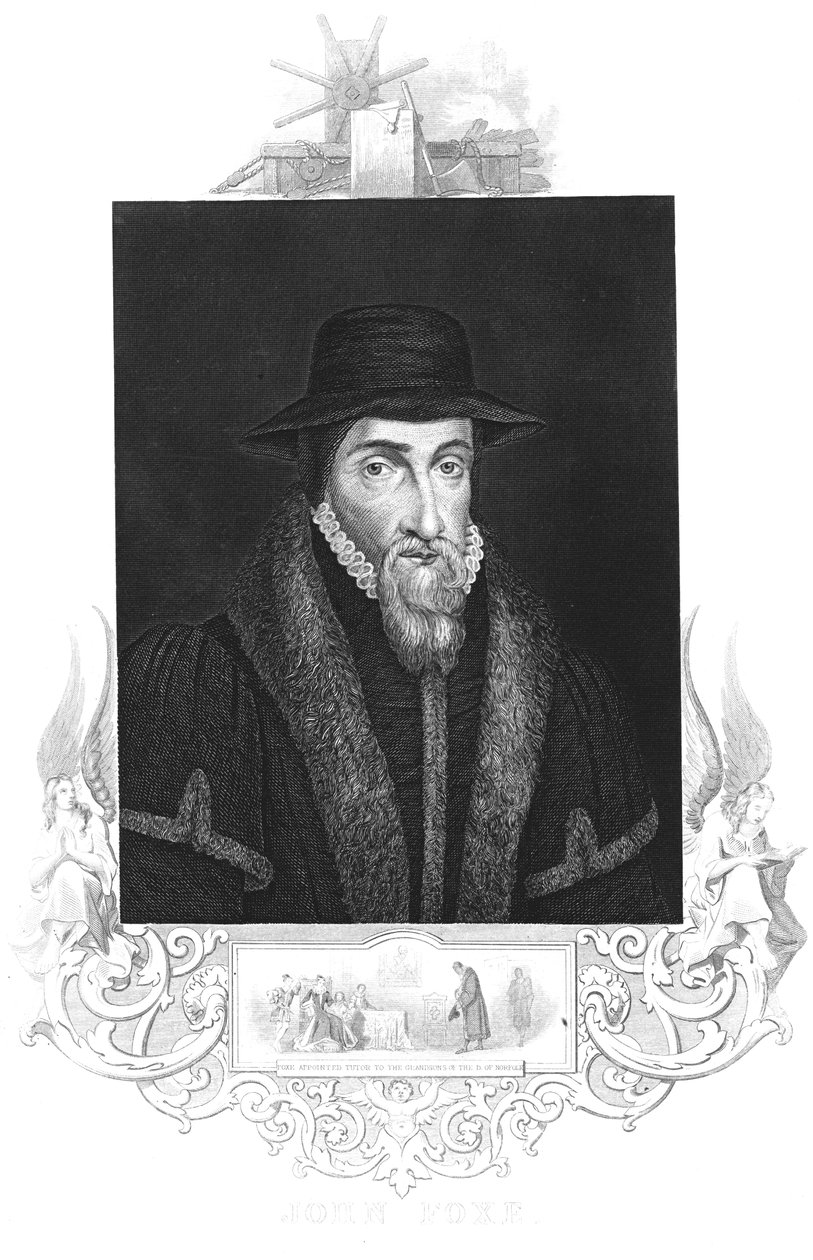 John Foxe, 16. yüzyıl İngiliz şehit bilimci, c1880 by Unbekannt