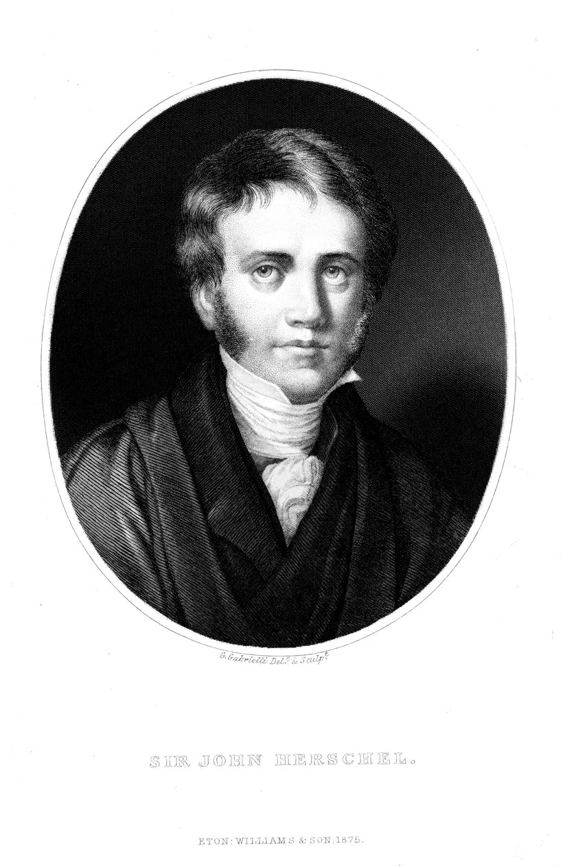 John Frederick Herschel 1792-1871, İngiliz astronom ve bilim adamı, genç bir adam olarak by Unbekannt
