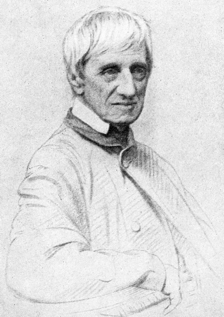 John Henry Newman 1801-1890, İngiliz kardinal by Unbekannt