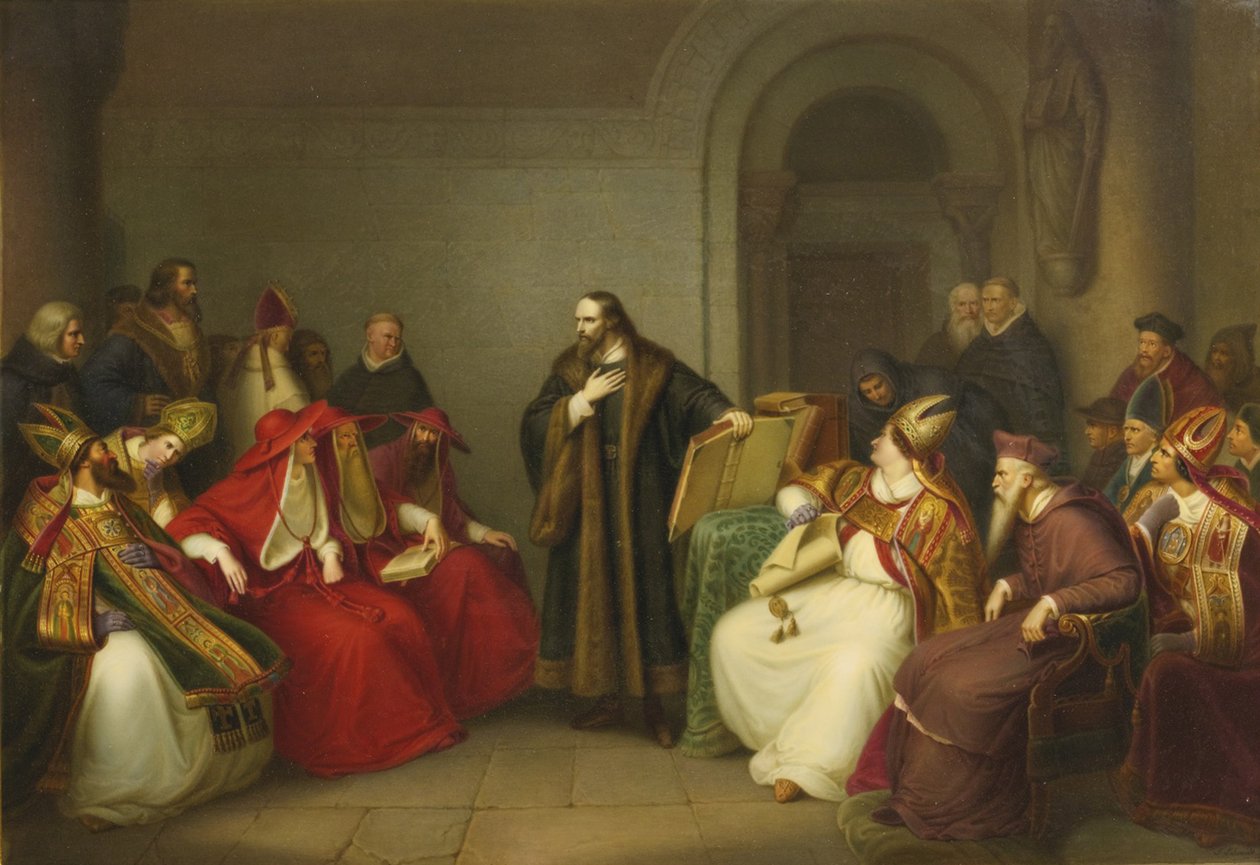 John Hus, Konstanz Konsili önünde, 19. yüzyılın sonu by Unbekannt