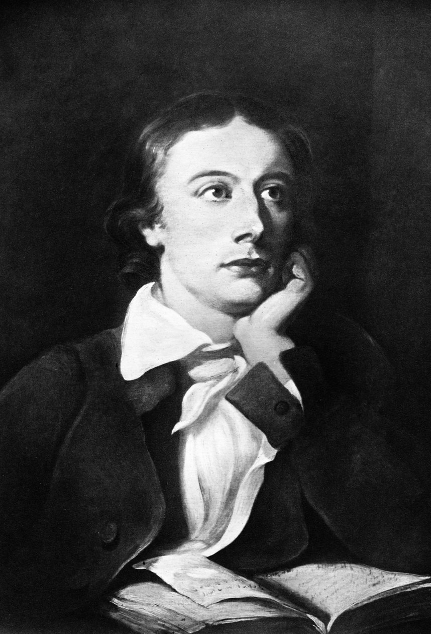 John Keats, İngiliz şair, 19. yüzyıl by Unbekannt