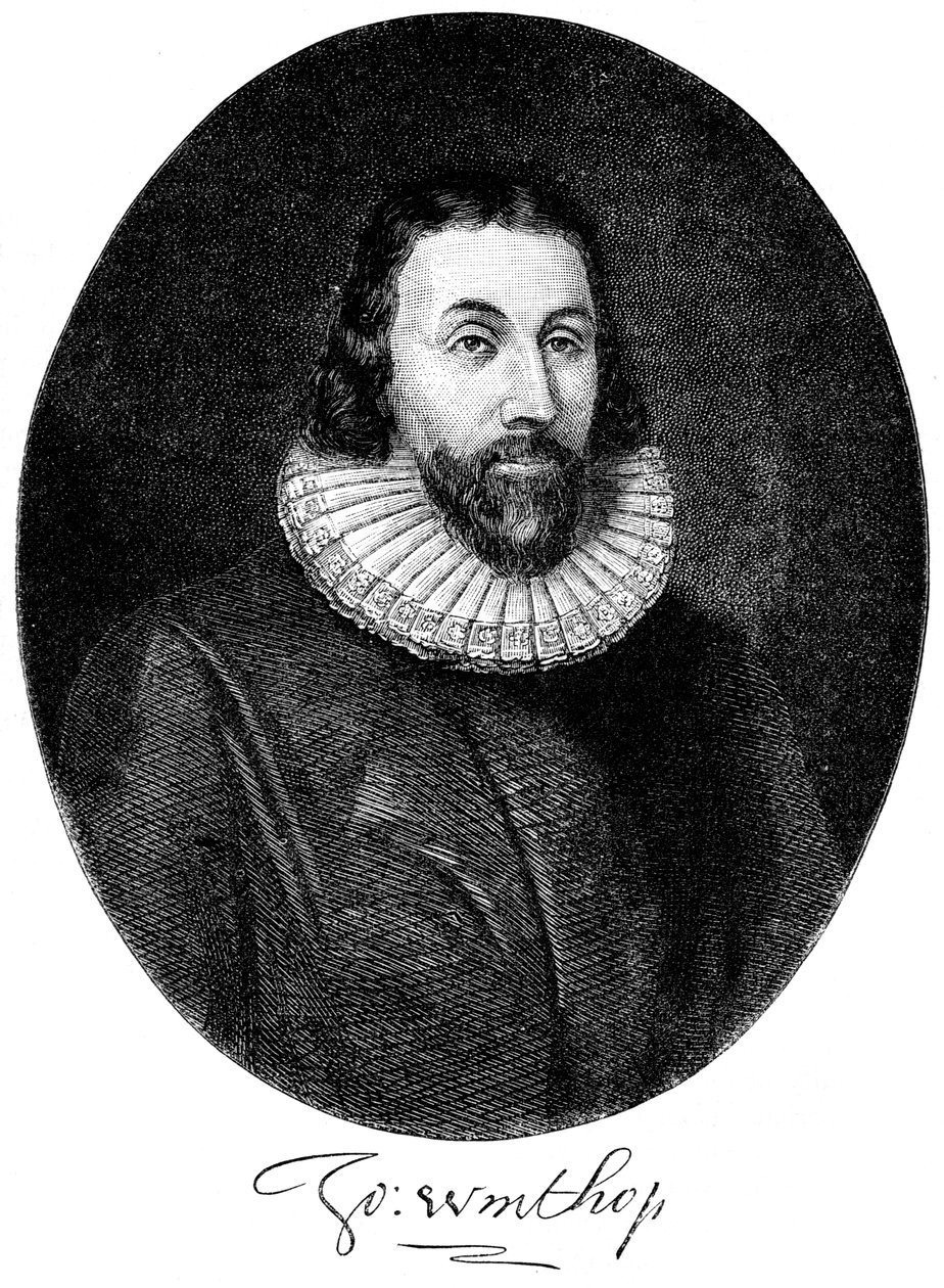 John Winthrop, Amerika'da İngiliz Püriten yerleşimci, 17. yüzyıl c1880 by Unbekannt