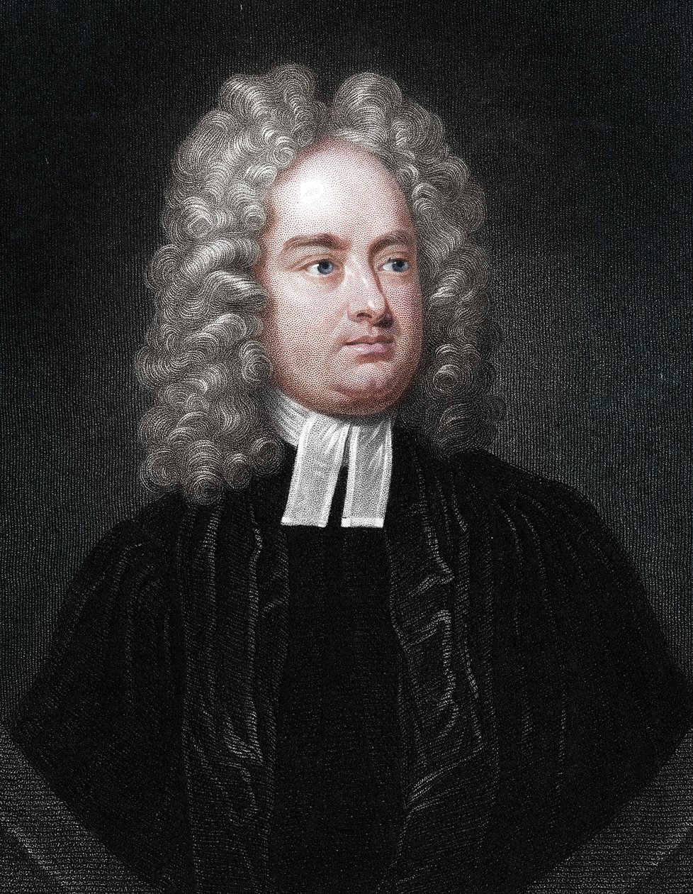 Jonathan Swift, İngiliz-İrlandalı din adamı, hicivci ve şair. by Unbekannt