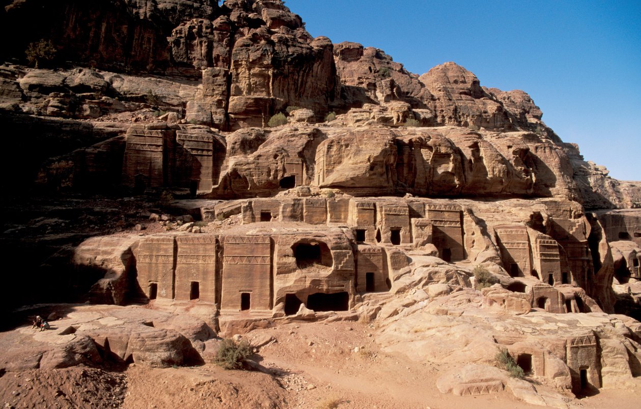 Ürdün, PetraNabatean mezarları, Petra, Ürdün by Unbekannt