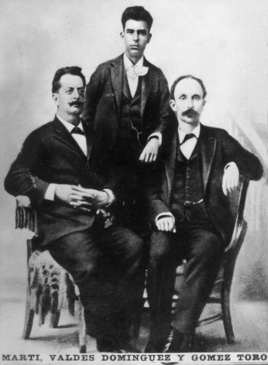 Jose Marti, Fermin Valdes Dominguez ve Gomez Toro, Key West, Florida, ABD, 1894 c1910 by Unbekannt