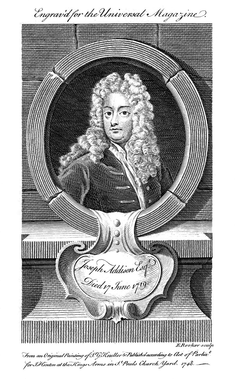 Joseph Addison, İngiliz politikacı ve yazar, 19. yy by Unbekannt