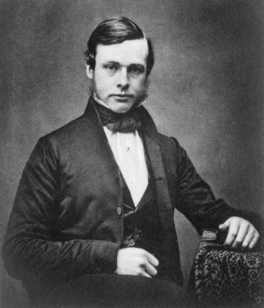Joseph Lister, İngiliz cerrah ve antiseptik cerrahinin öncüsü, c1855 by Unbekannt